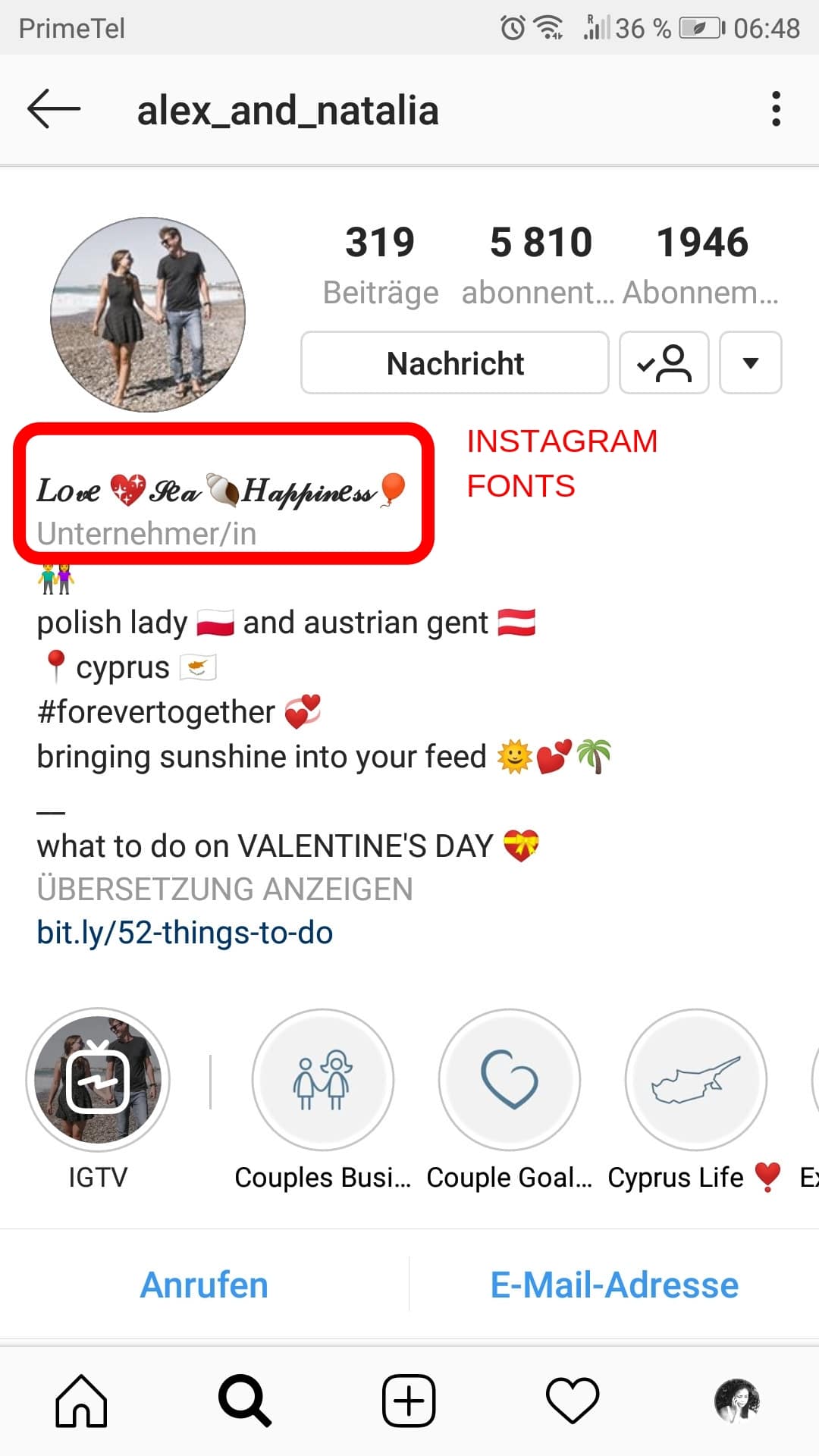 Schreibe eine Instagram Bio, die dir Follower bringt. 4